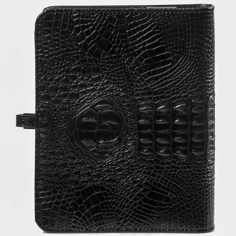 1011-03 Nachfüllbar A5 Ring Binder Planer Alligator Schwarz