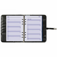 1011-03 Nachfüllbar A5 Ring Binder Planer Alligator Schwarz