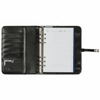1011-03 Nachfüllbar A5 Ring Binder Planer Alligator Schwarz