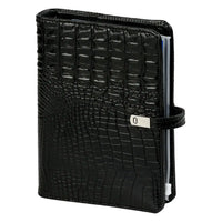 1011-03 Nachfüllbar A5 Ring Binder Planer Alligator Schwarz