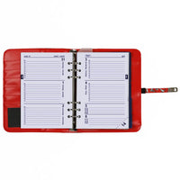 1011-04 Refillable A5 Agenda Planner Sea of Flowers Red
