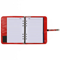 1011-04 Refillable A5 Agenda Planner Sea of Flowers Red