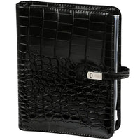 1011-06 Nachfüllbar A5 Ring Binder Planer Alligator Schwarz
