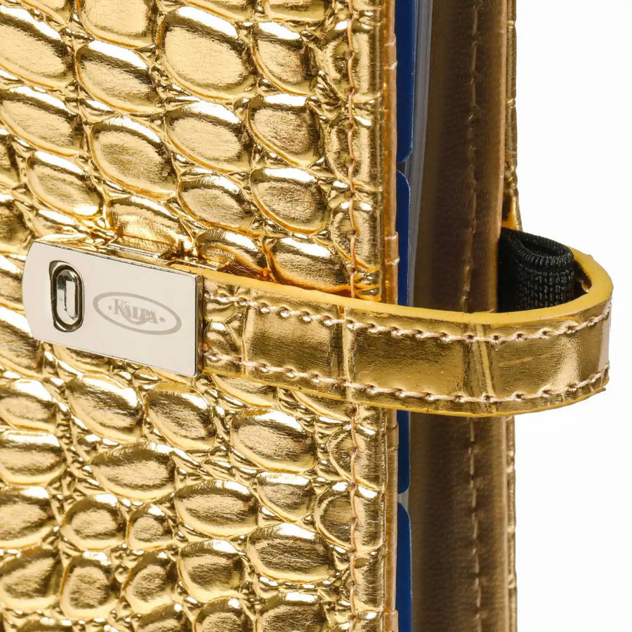 1011-14 Nachfüllbar A5 Ringbuch Croco Gold