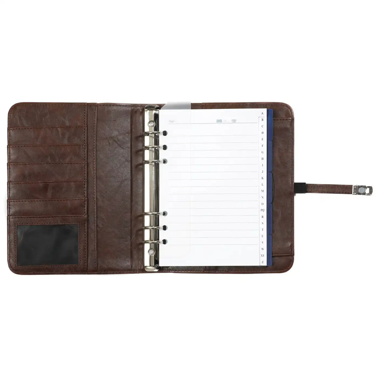 1011-39 Refillable A5 Agenda Ring Binder Omber Brown