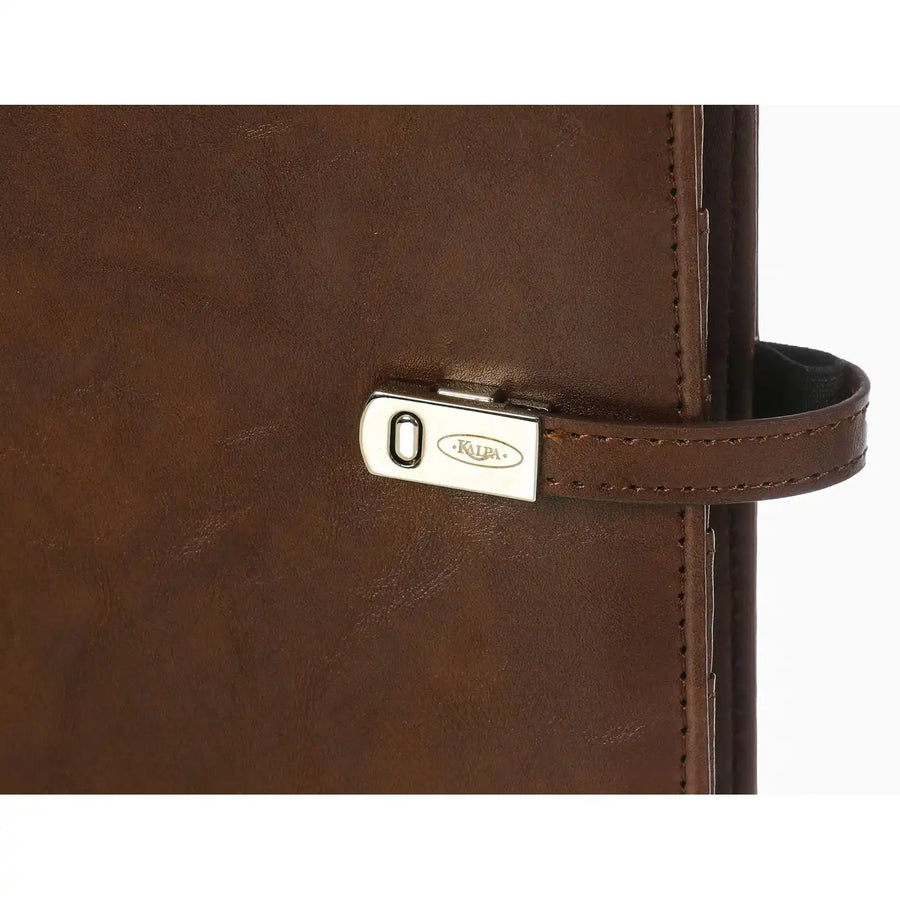 1011-39 Refillable A5 Agenda Ring Binder Omber Brown