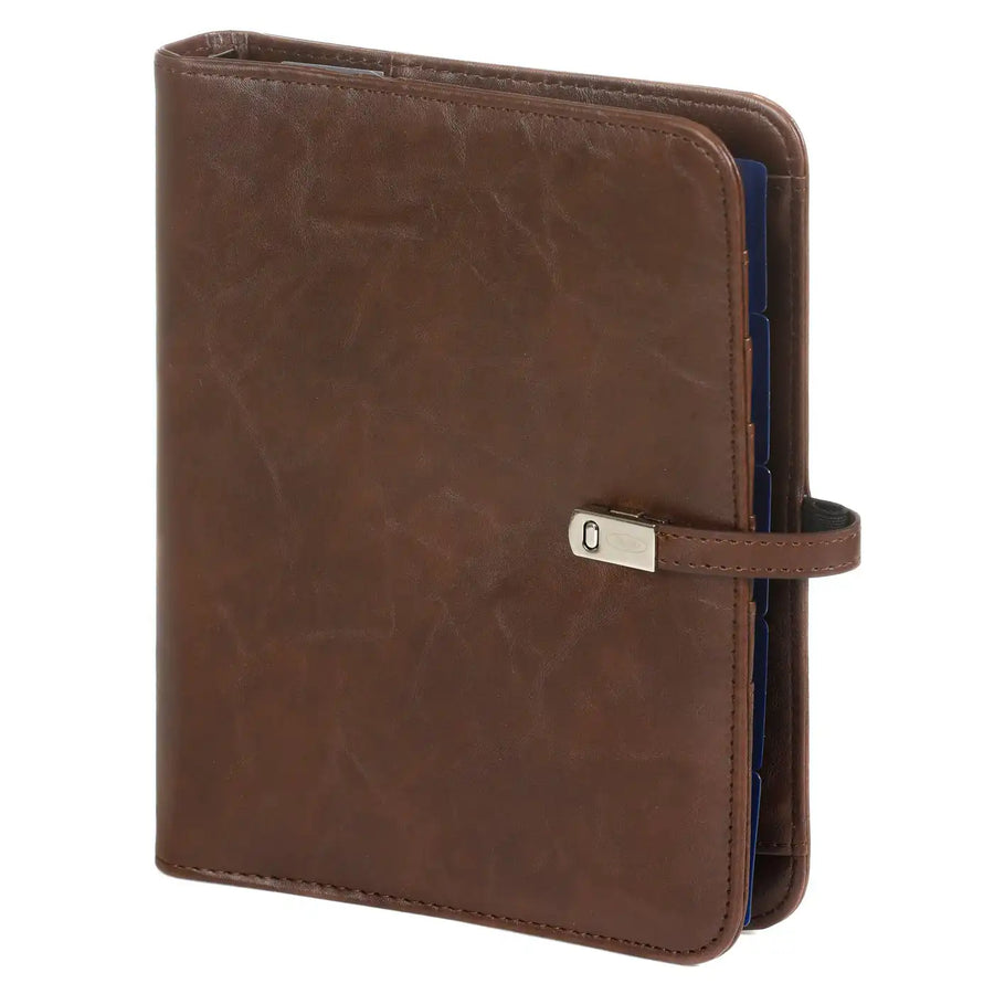 1011-39 Refillable A5 Agenda Ring Binder Omber Brown