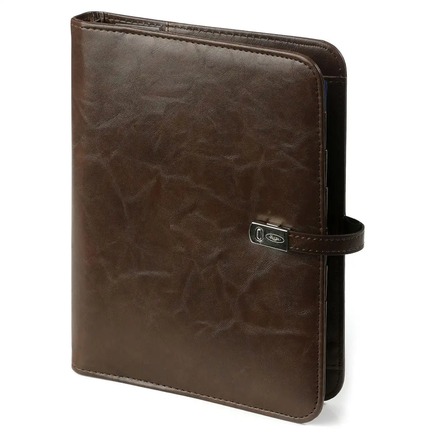 1011-03 Nachfüllbar A5 Ring Binder Planer Alligator Schwarz