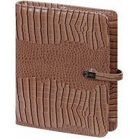 1011-63 A5 Agenda Gloss Croco Taupe