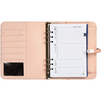 1011-68 A5 Binder Croco Pink