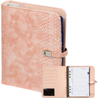 1011-68 A5 Binder Croco Pink