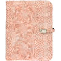 1011-68 A5 Binder Croco Pink