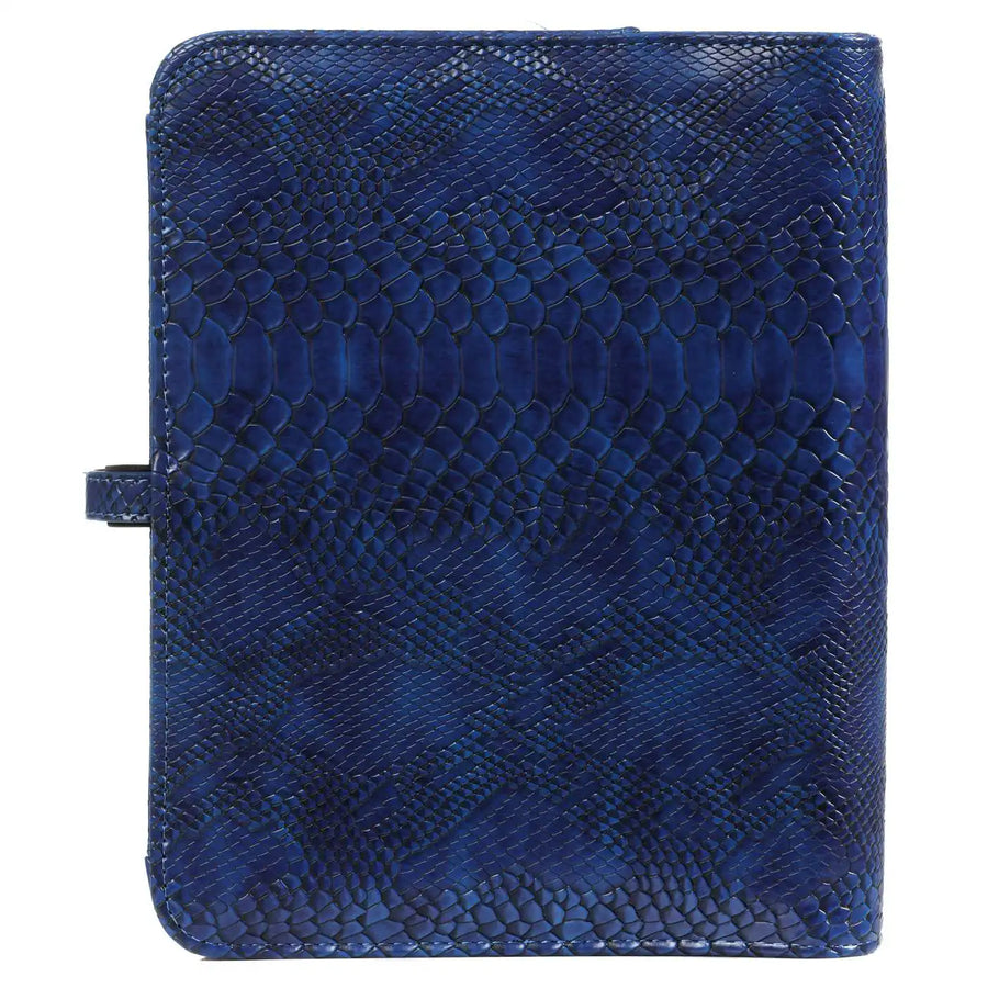 1011-75 A5 Ring Binder Agenda Croco Indigo