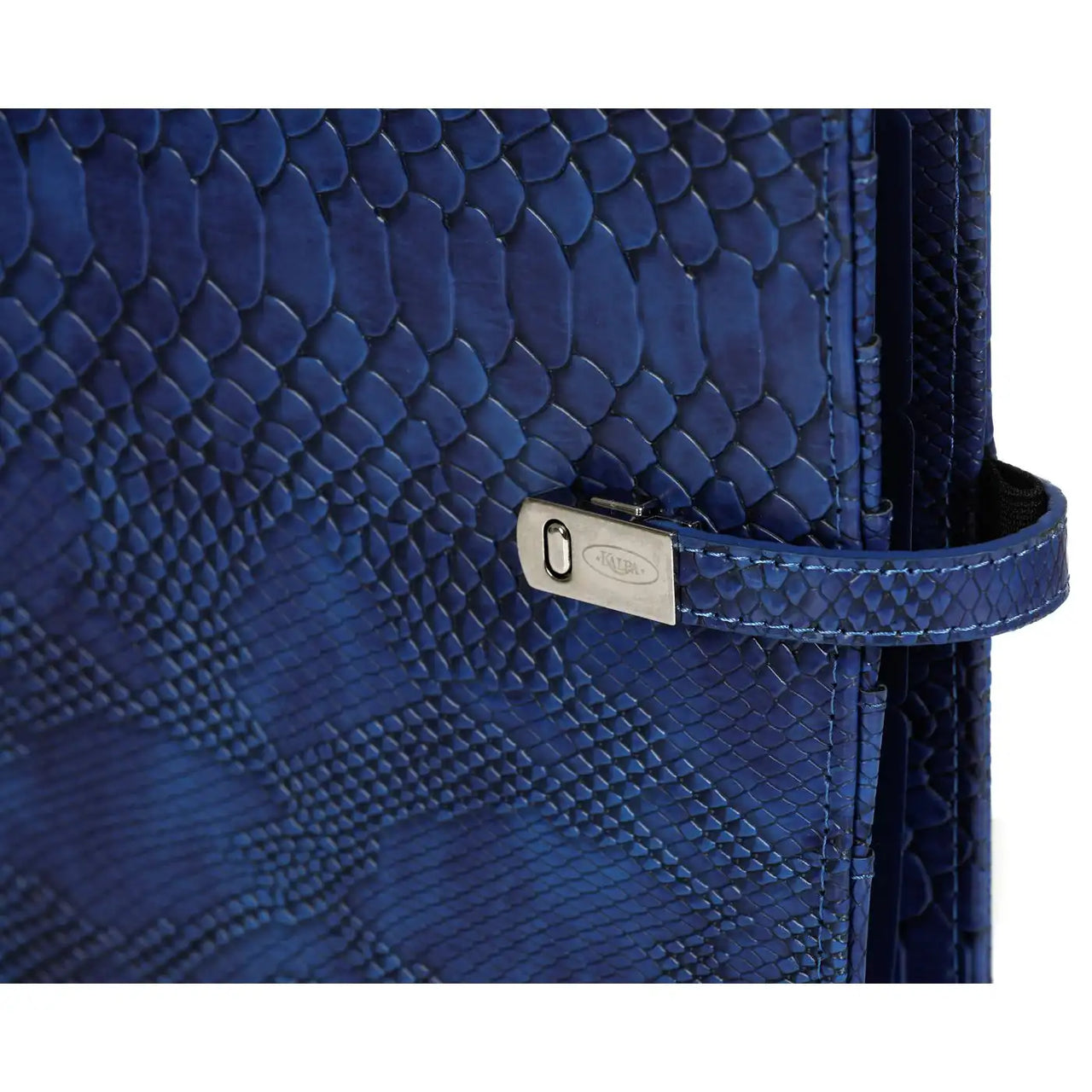 1011-75 A5 Ring Binder Agenda Croco Indigo