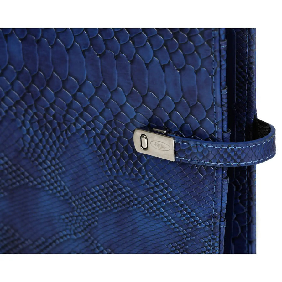 1011-75 A5 Ring Binder Agenda Croco Indigo