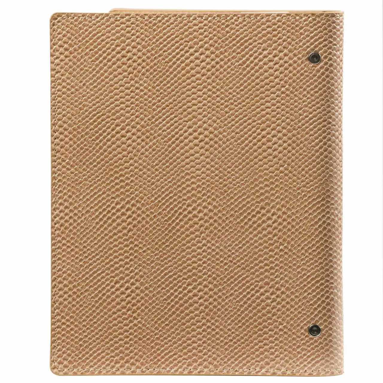 1016-05 Refillable A5 Ring Binder Agenda Snake Print Brown