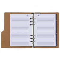 1016-05 Refillable A5 Ring Binder Agenda Snake Print Brown