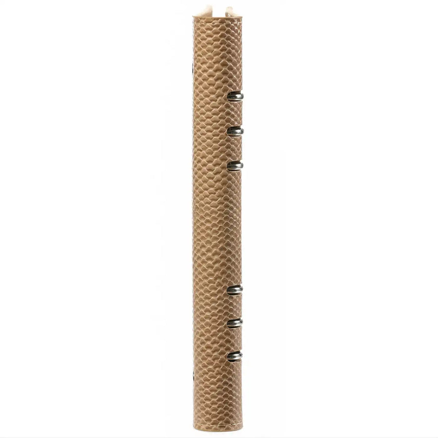1016-05 Refillable A5 Ring Binder Agenda Snake Print Brown