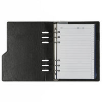 1016-06 Nachfüllbar A5 Planer Agenda Croco Schwarz