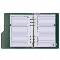 1016-09 Nachfüllbar A5 Planer Organizer Kompakt Croco Grün