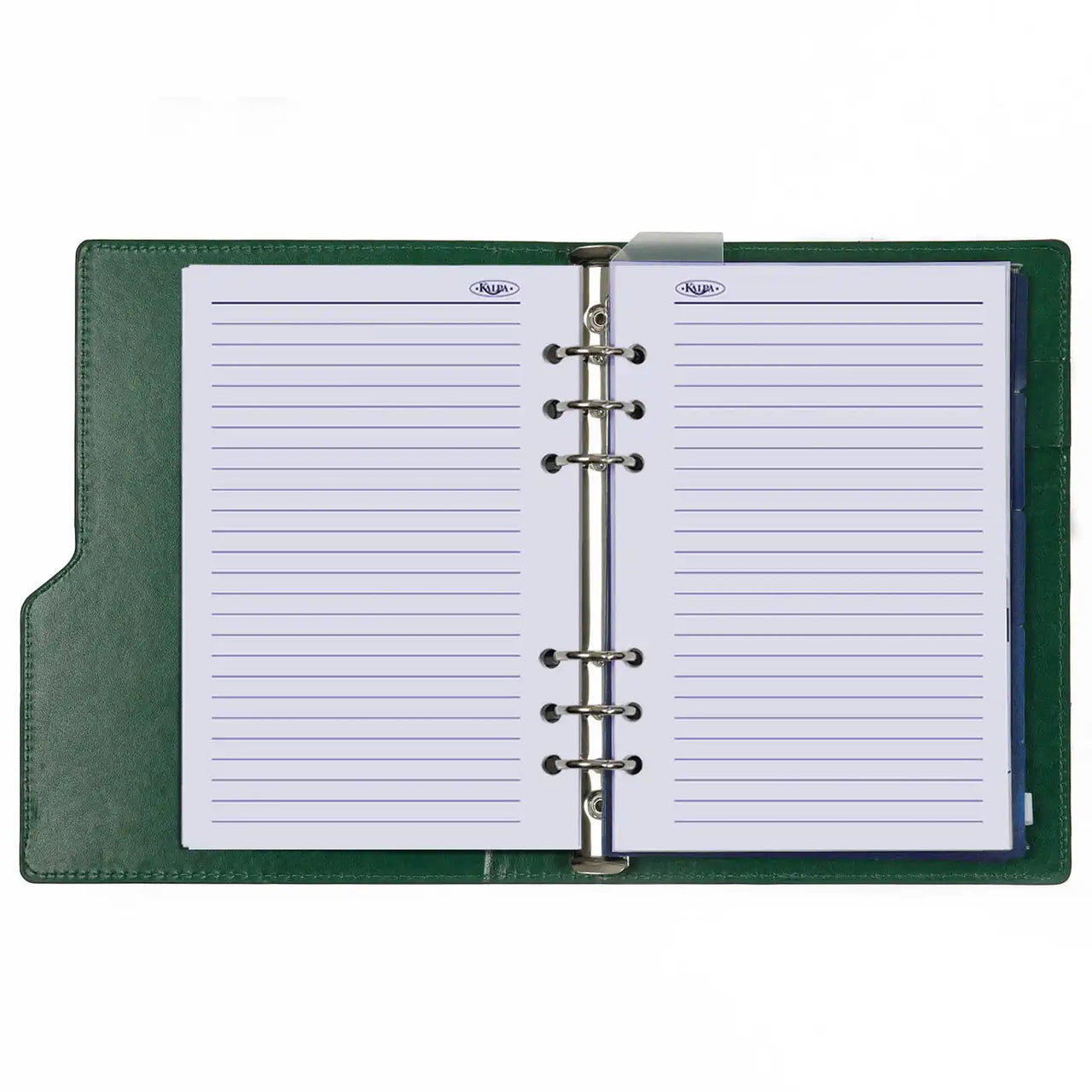 1016-09 Nachfüllbar A5 Planer Organizer Kompakt Croco Grün