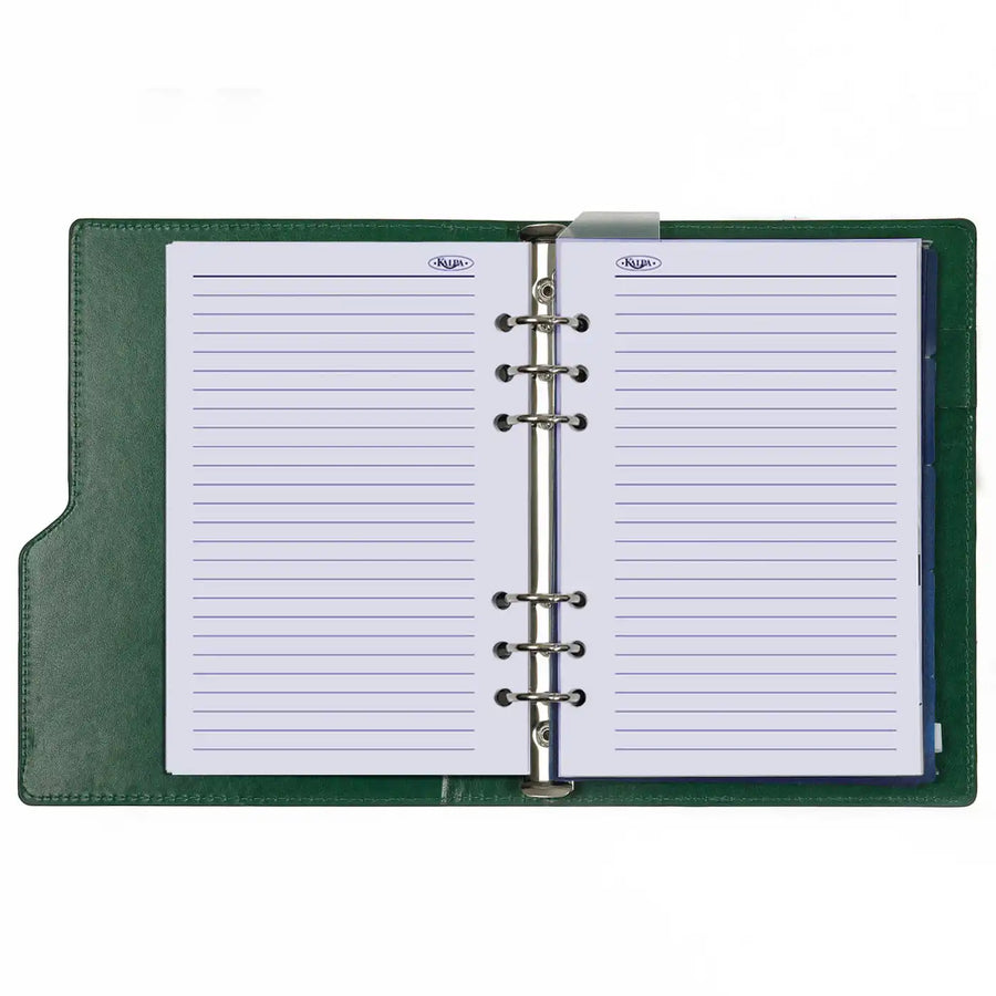 1016-09 Nachfüllbar A5 Planer Organizer Kompakt Croco Grün