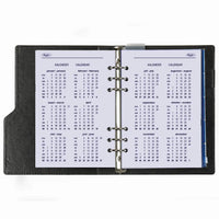 1016-12 Nachfüllbar A5 Ringbuch Organizer Blumenmeer schwarz