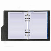 1016-12 Nachfüllbar A5 Ringbuch Organizer Blumenmeer schwarz