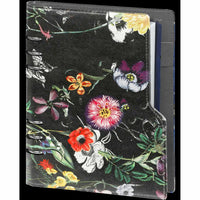 1016-12 Nachfüllbar A5 Ringbuch Organizer Blumenmeer schwarz