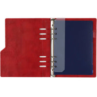 1016-16 A5 6 Ringplaner Organizer Rot
