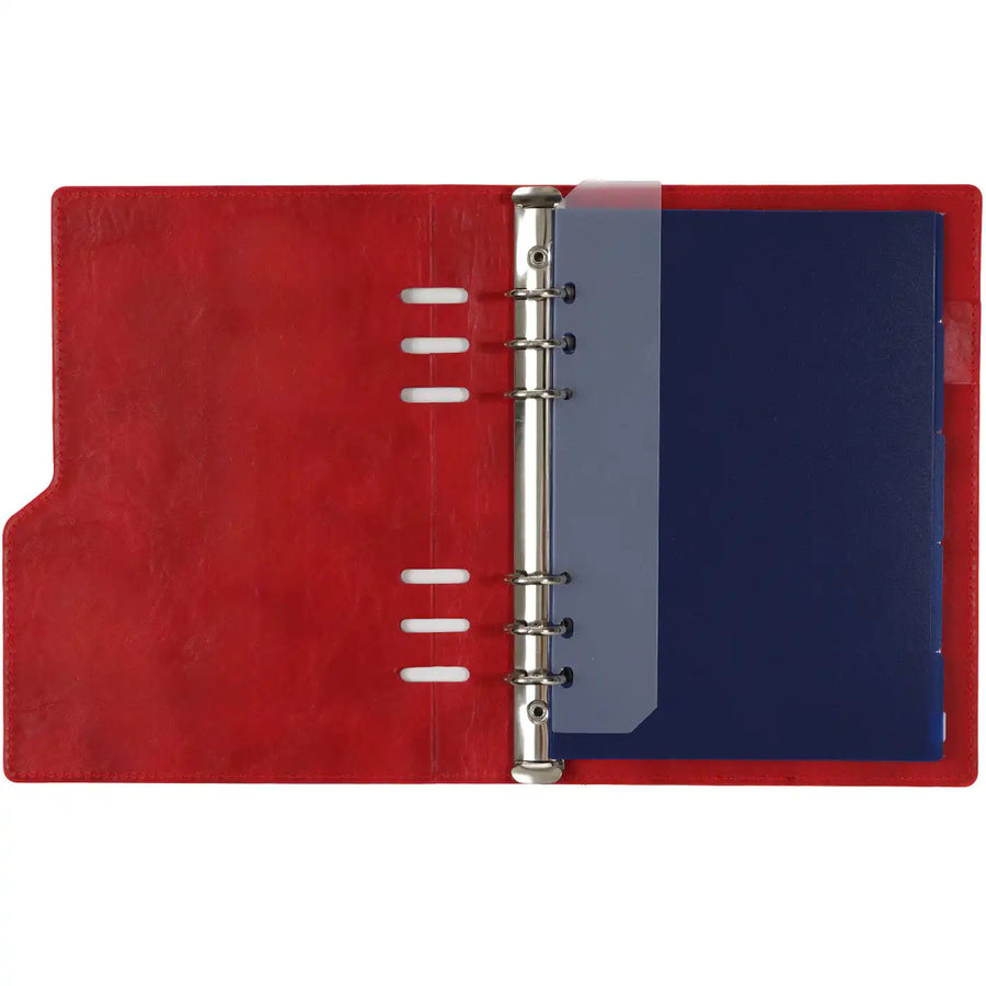 1016-16 A5 6 Ringplaner Organizer Rot