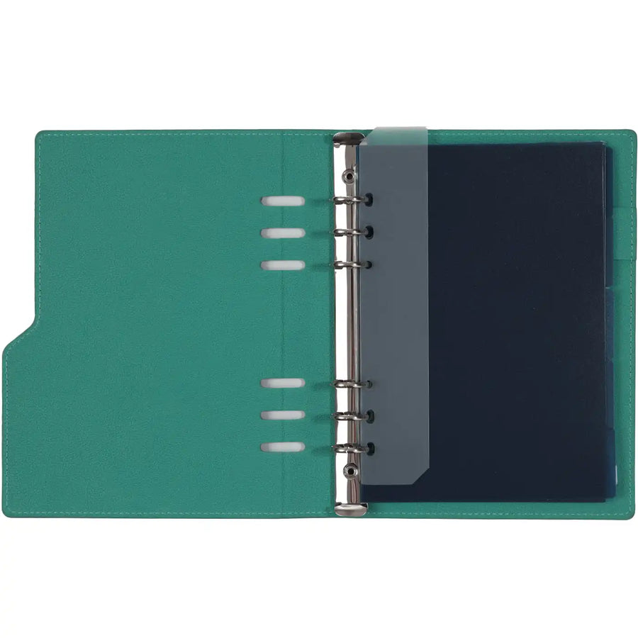 1016-18 A5 6 Ringplaner Agenda Mint Grün
