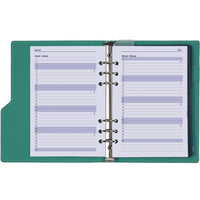 1016-18 A5 6 Ringplaner Agenda Mint Grün