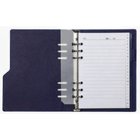 1016-75 Clipbook A5 Ringbinderplaner Croco Indigo