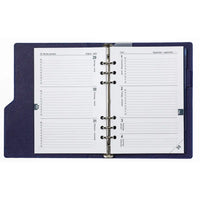 1016-75 Clipbook A5 Ringbinderplaner Croco Indigo