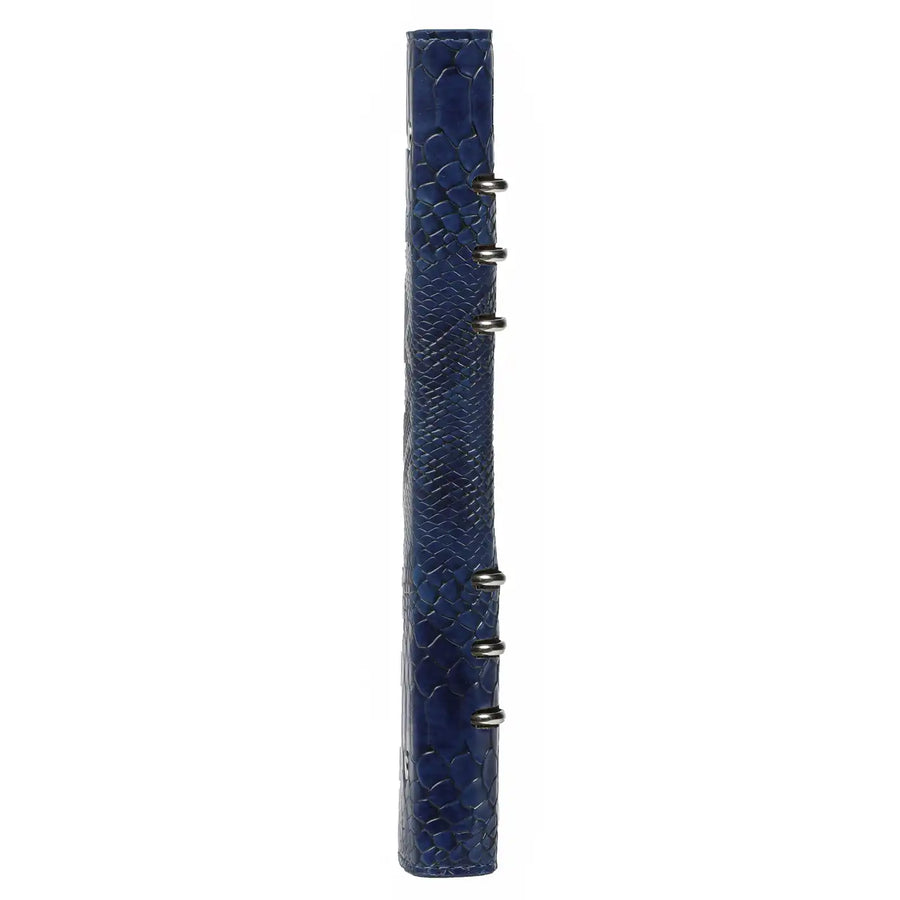 1016-75 Clipbook A5 Ringbinderplaner Croco Indigo