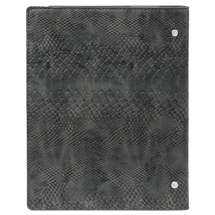 1016-76 A5 Binderplanner Clipbook Croco Grijs