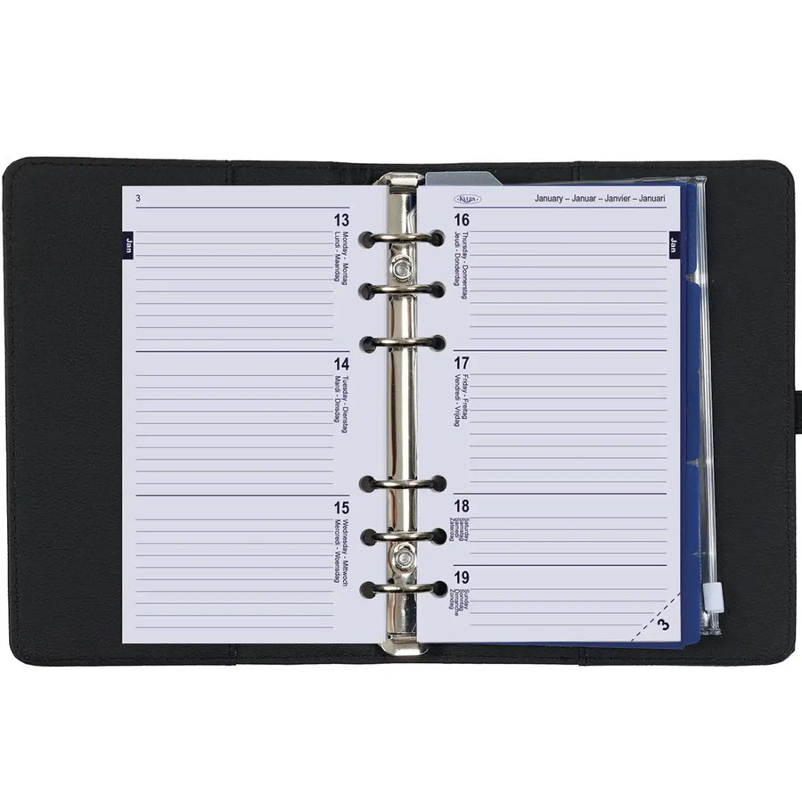 1111-01 Personal Ring Planner Grain Black