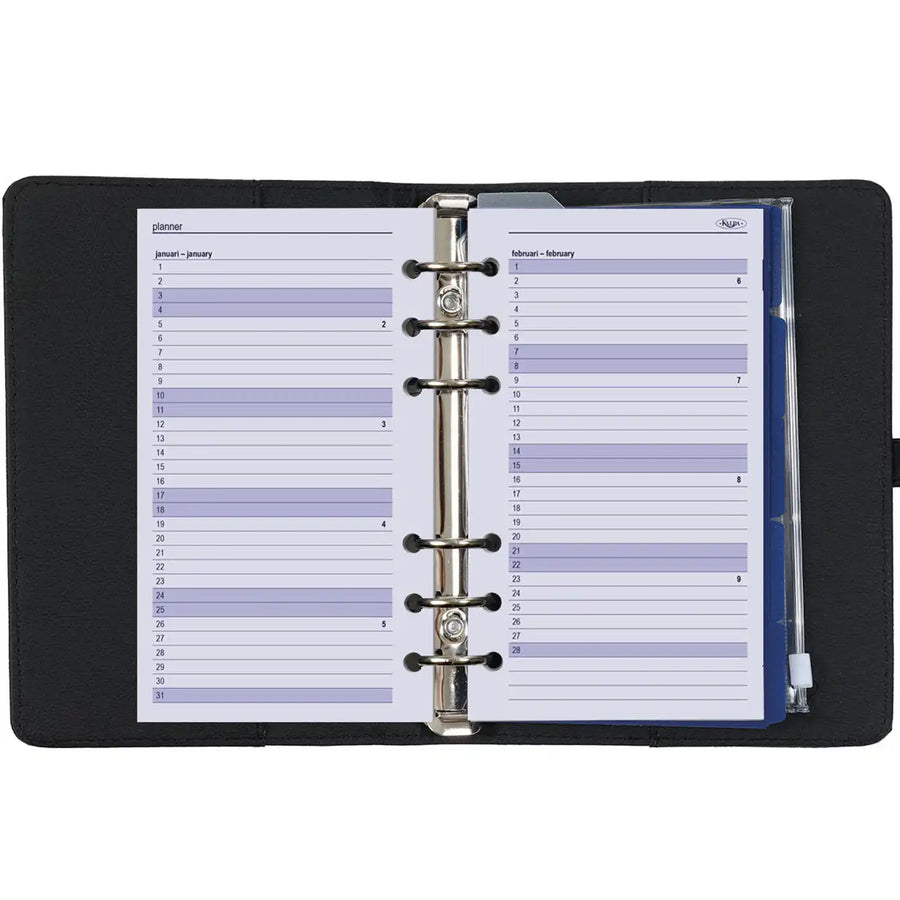 1111-01 Personal Ring Planner Grain Black
