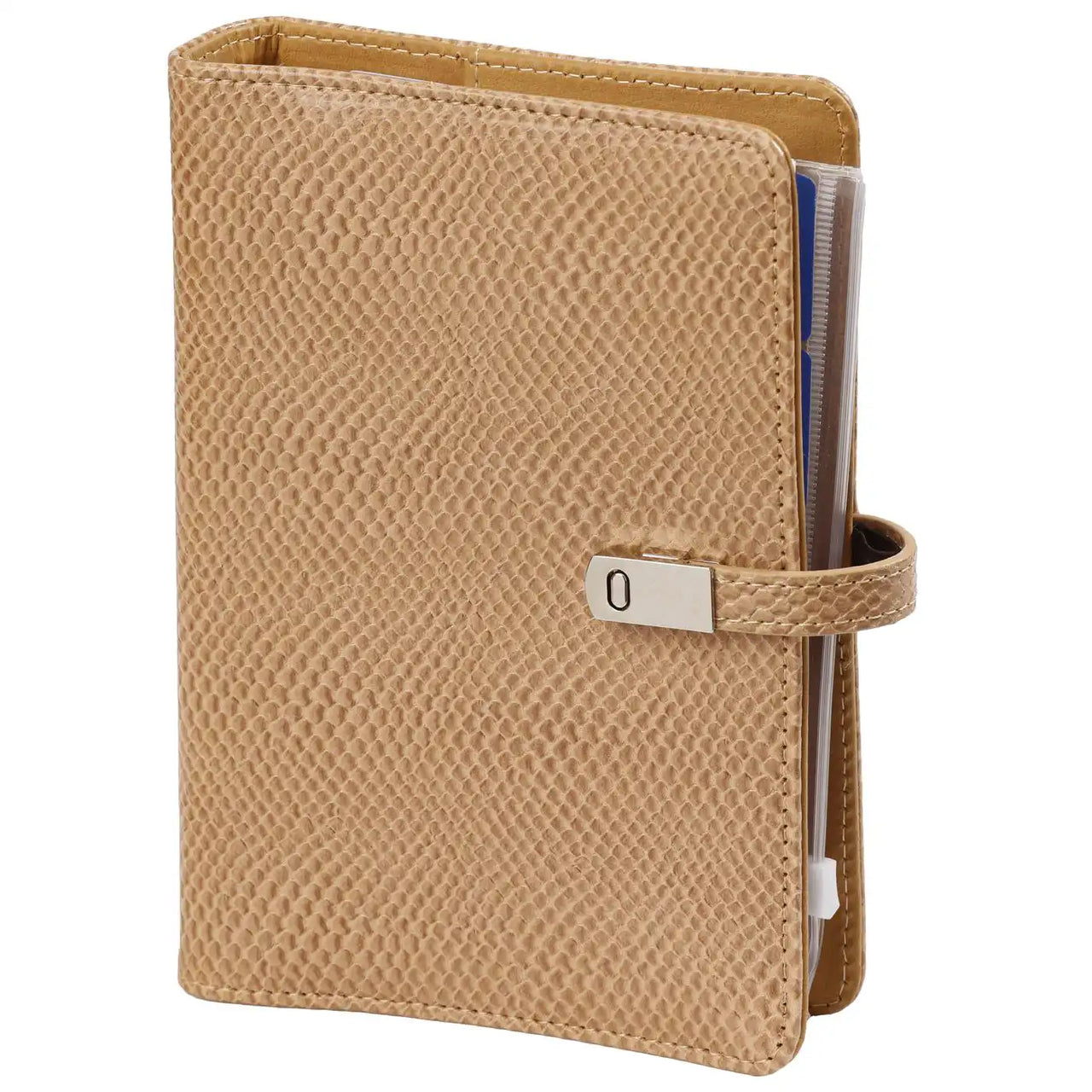 1111-05 hervulbare Personal Agenda planner slangafdruk bruin