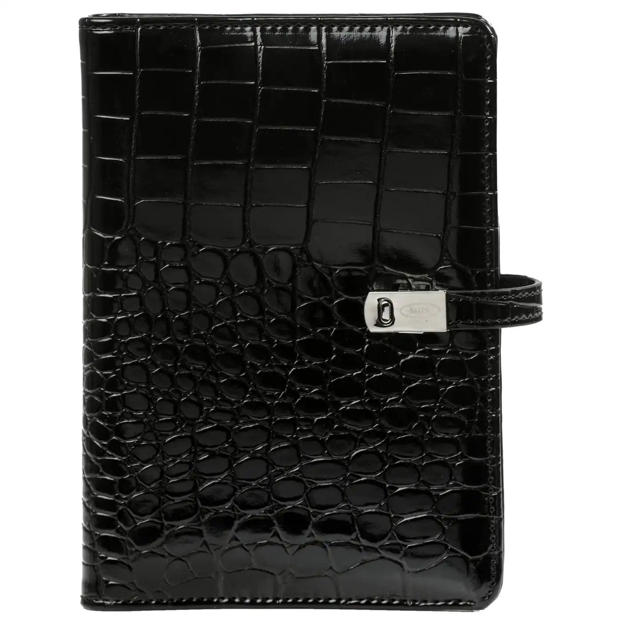 1111-06 Nachfüllbar Personal Agenda -Ringbindemittel Croco Schwarz