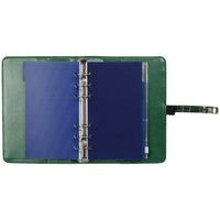 1111-09 Nachfüllbar Personal Planer Organizer Croco Waldgrün