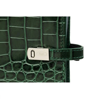 1111-09 Nachfüllbar Personal Planer Organizer Croco Waldgrün