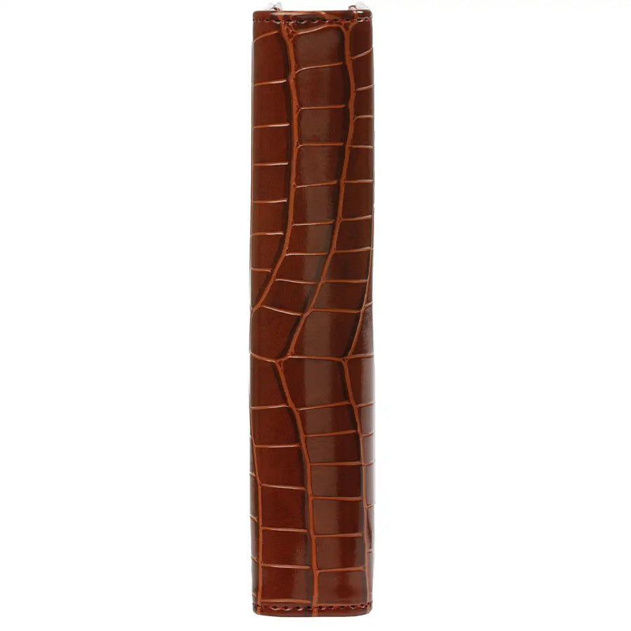 1111-10 nachfüllbar Personal 6 Ringbindemittel Organizer Croco Cognac
