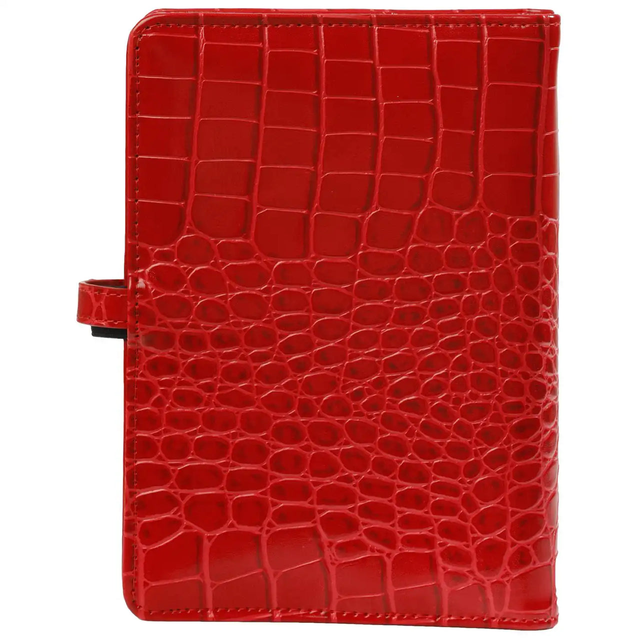 1111-11 Nachfüllbar Personal 6 Ring Binder Planer Croco Rot