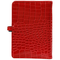 1111-11 Nachfüllbar Personal 6 Ring Binder Planer Croco Rot