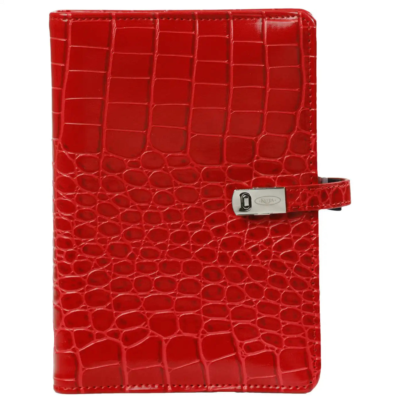 1111-11 Nachfüllbar Personal 6 Ring Binder Planer Croco Rot