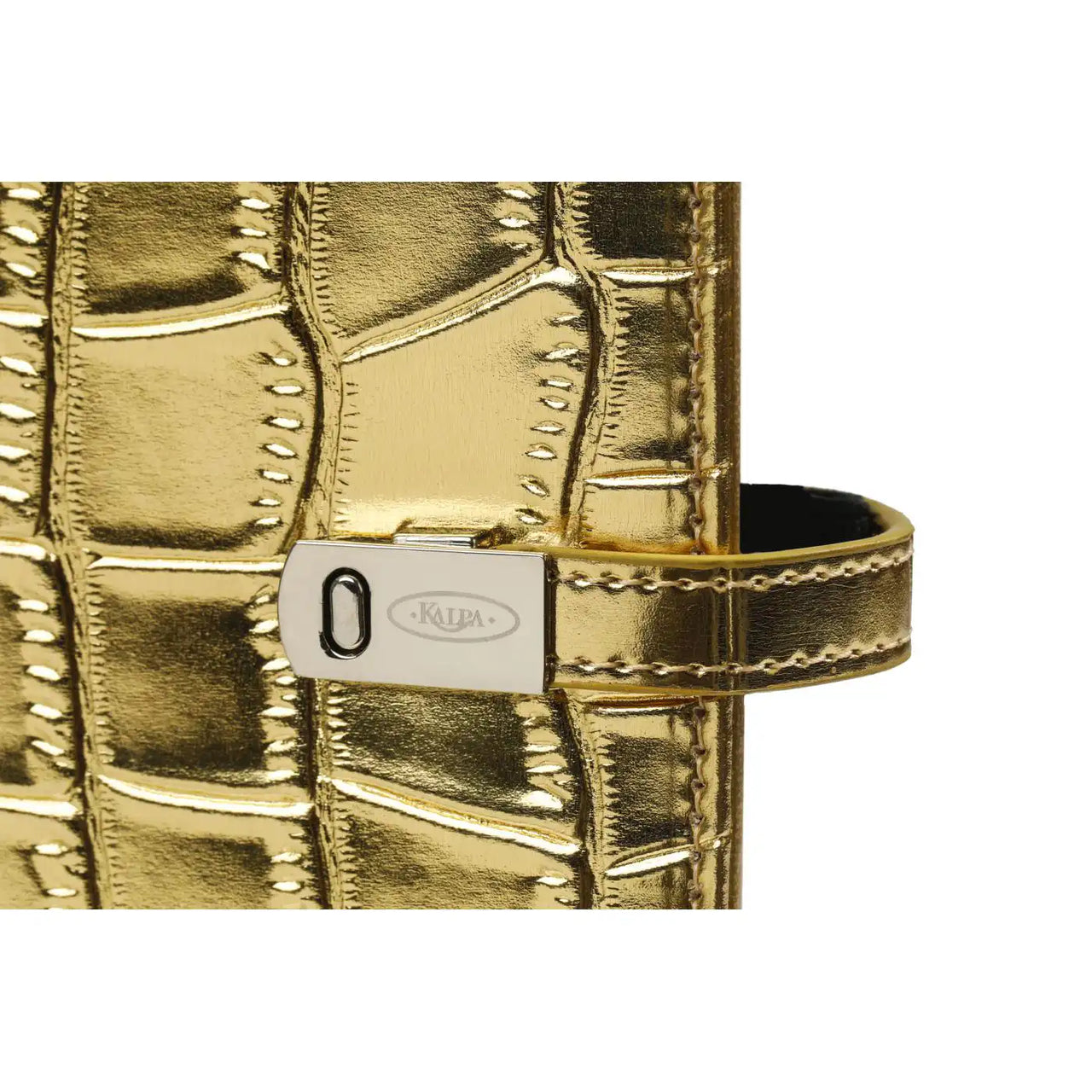 1111-14 hervulbare Personal Ringband Croco Goud