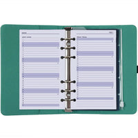 1111-18 Personal Ringagenda Organizer Muntgroen