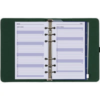 1111-19 Personal Ring Agenda Planner Forest Green